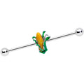 BodyCandy 14G Summer Corn on the Cob Industrial Barbell 38mm — main product shot