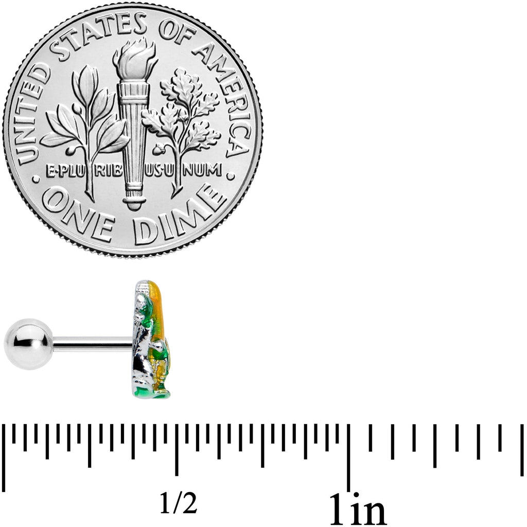 BodyCandy 16G 1/4 Summer Corn on the Cob Cartilage Tragus Earring — side view