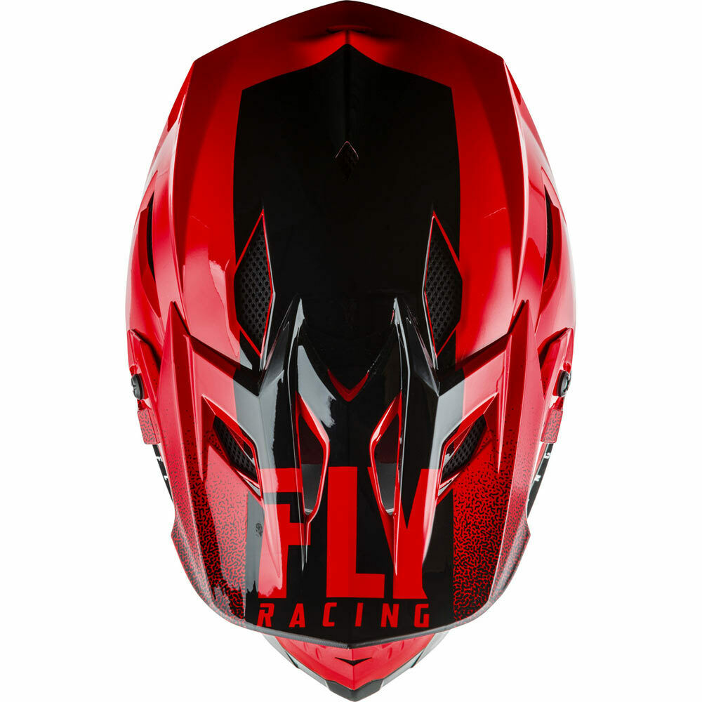 Fly Racing Default Full Face Helmet - Red/Black, alternate view