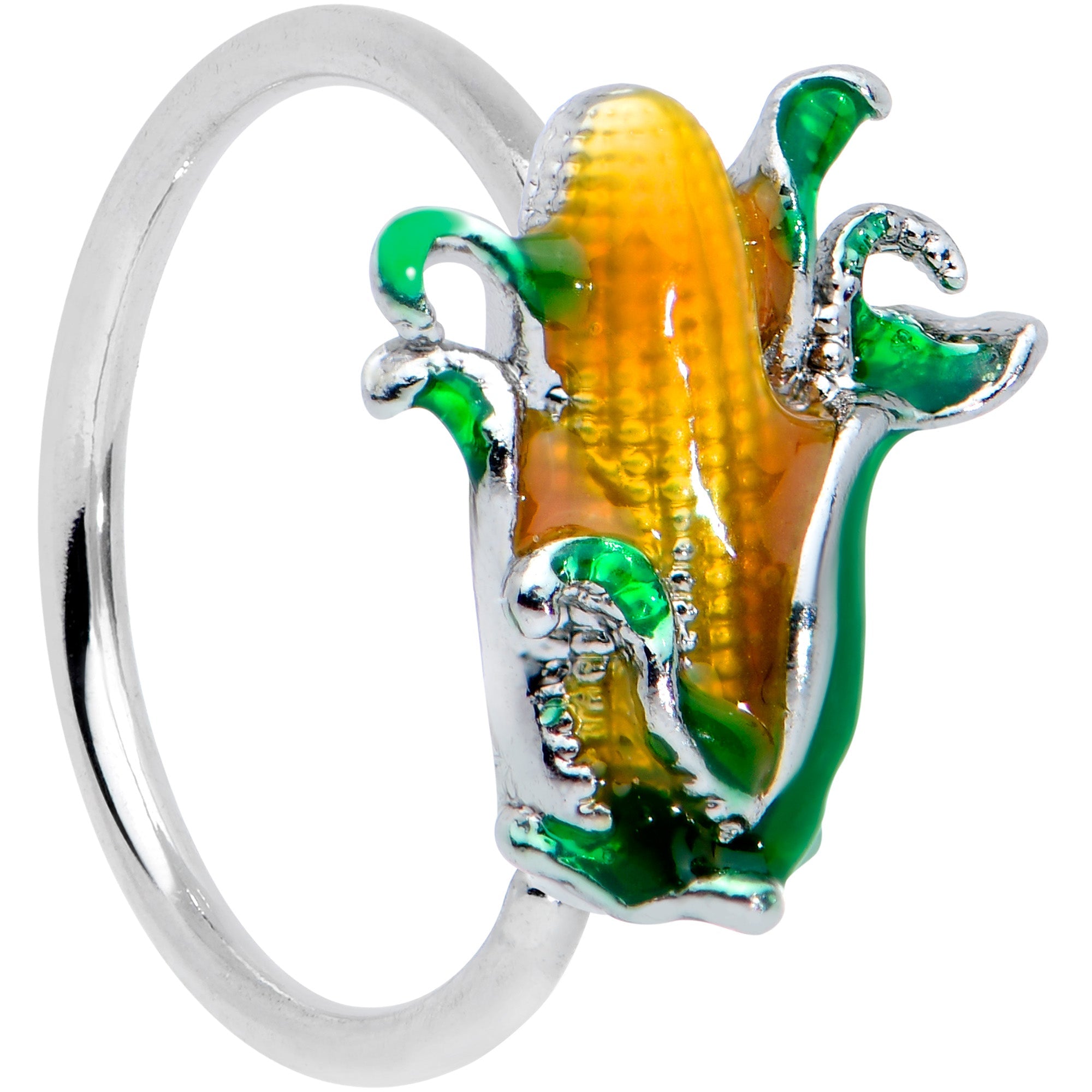 BodyCandy 20G 5/16 Summer Corn On The Cob Nose Hoop — main product shot