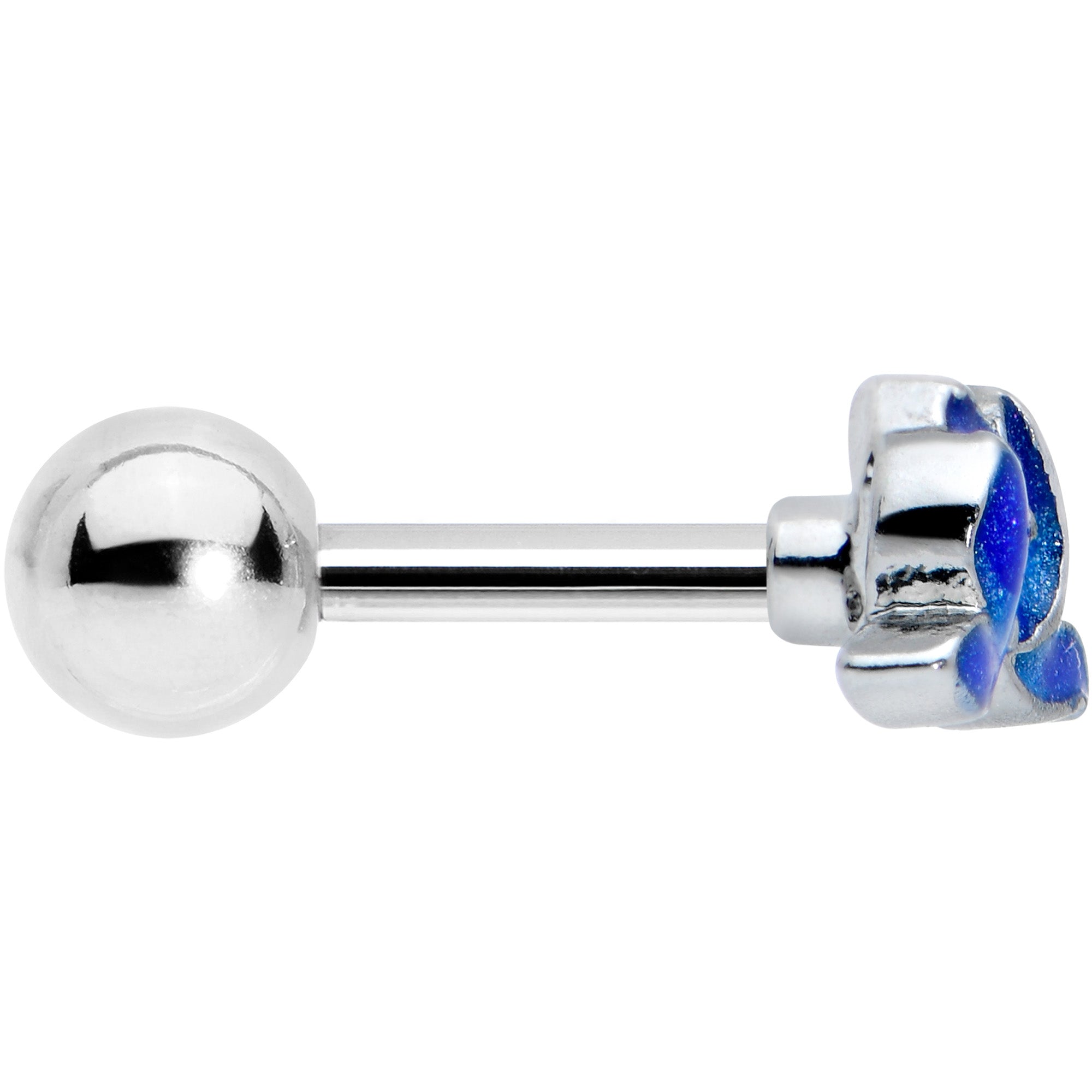 BodyCandy 16G 1/4 Lovely Blue Lotus Flower Cartilage Tragus Earring — lifestyle context