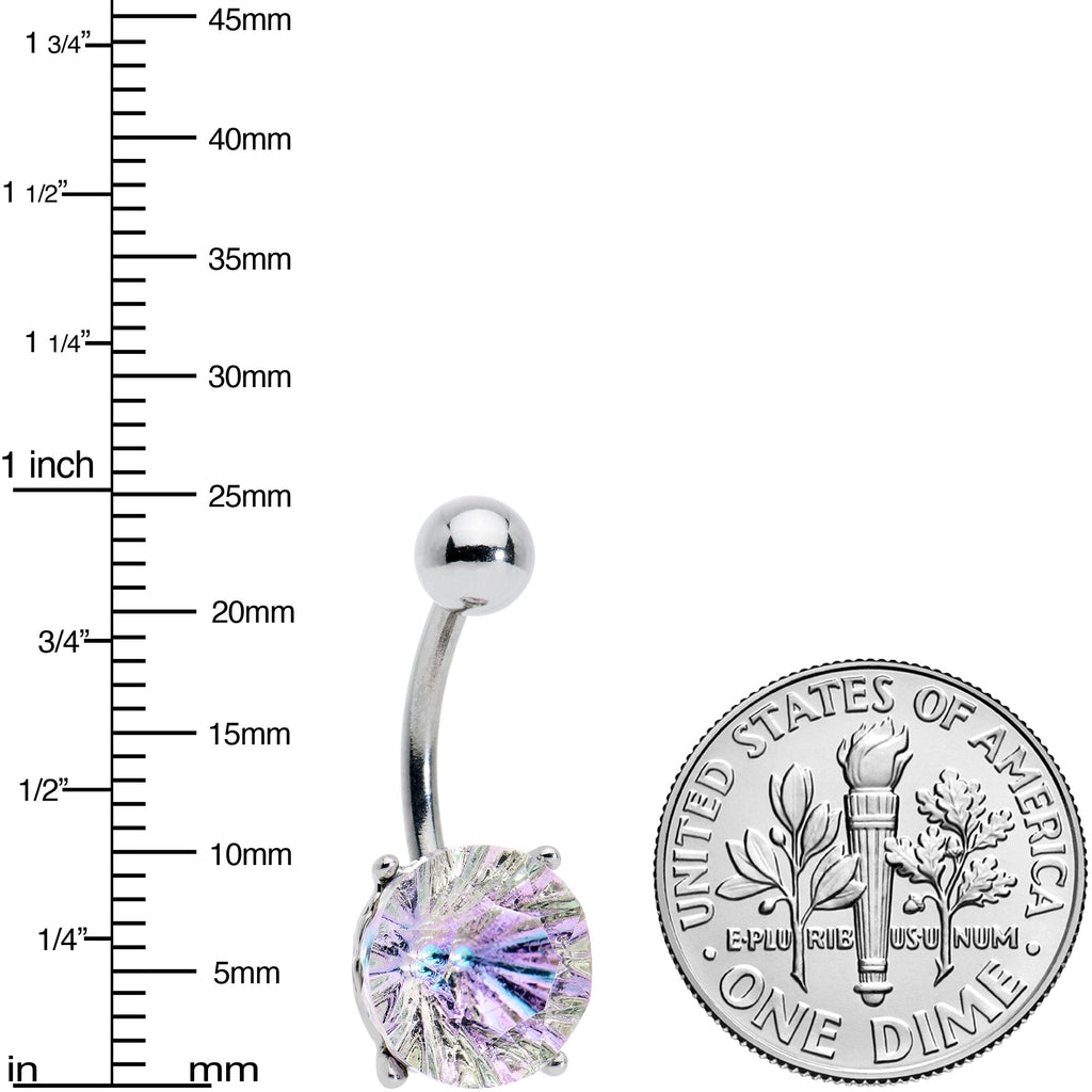 BodyCandy Pink Gem Simply Elegant Style Belly Ring — lifestyle context