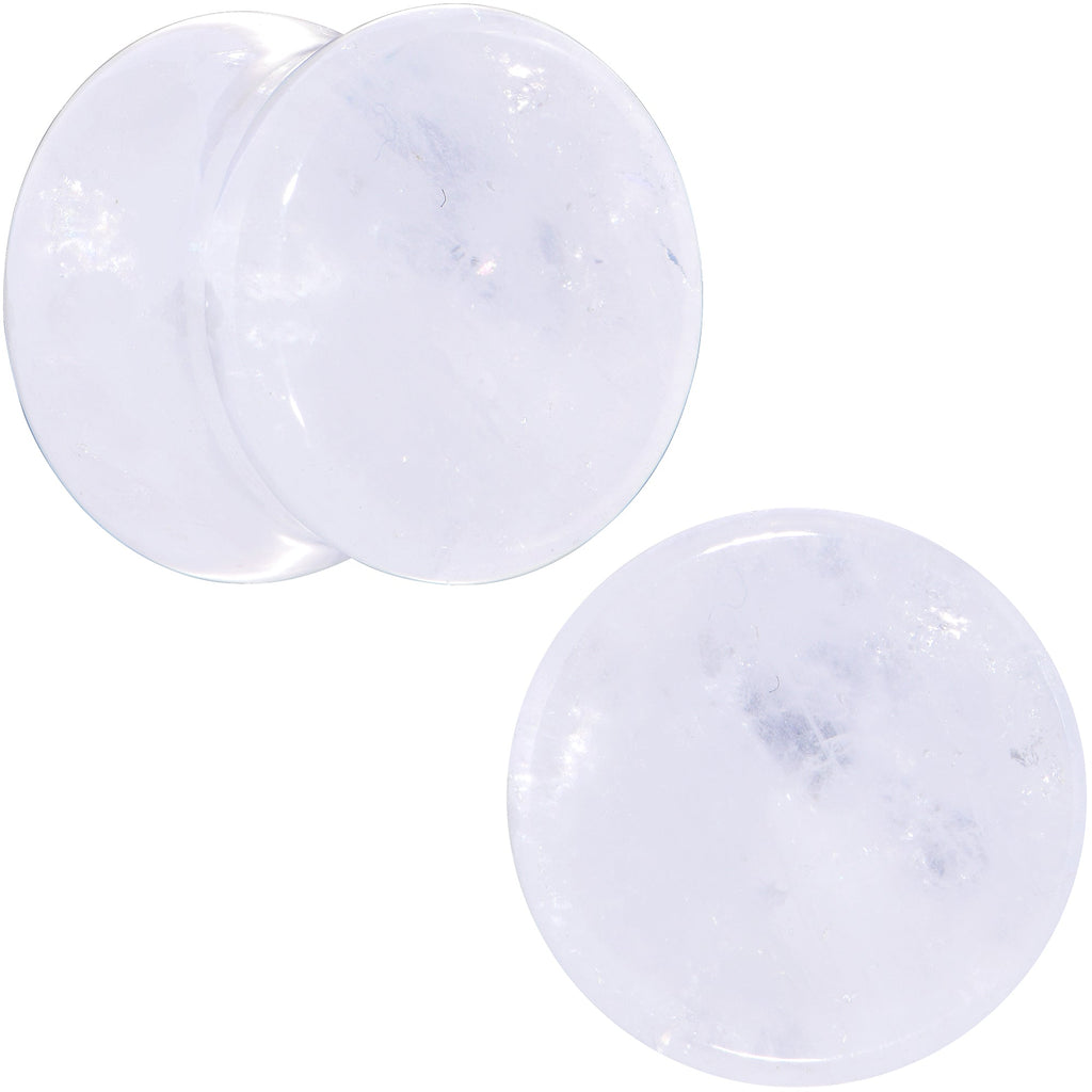 BodyCandy White Cloudy Quartz Double Flare Plug Set — packaging