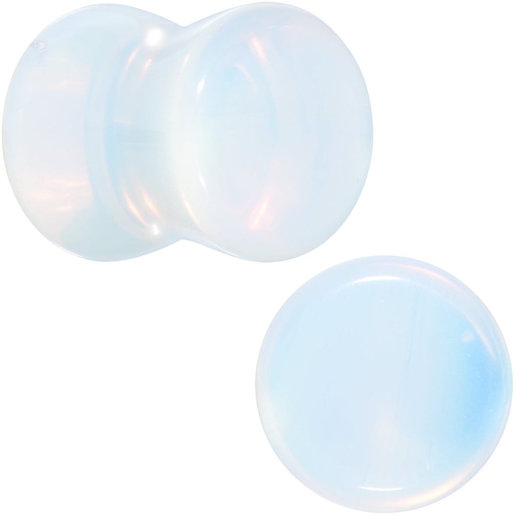 BodyCandy White Opalite Double Flare Plug Set — packaging