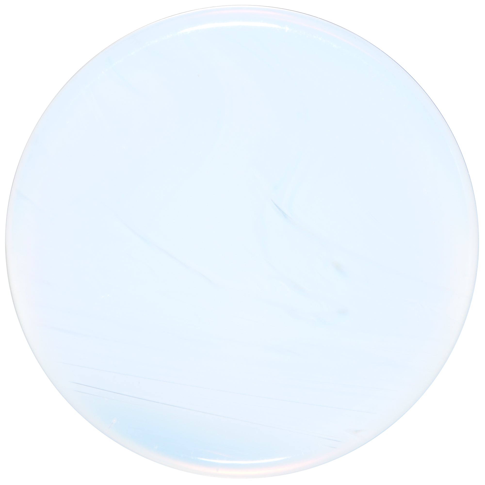 BodyCandy White Opalite Double Flare Plug Set — side view