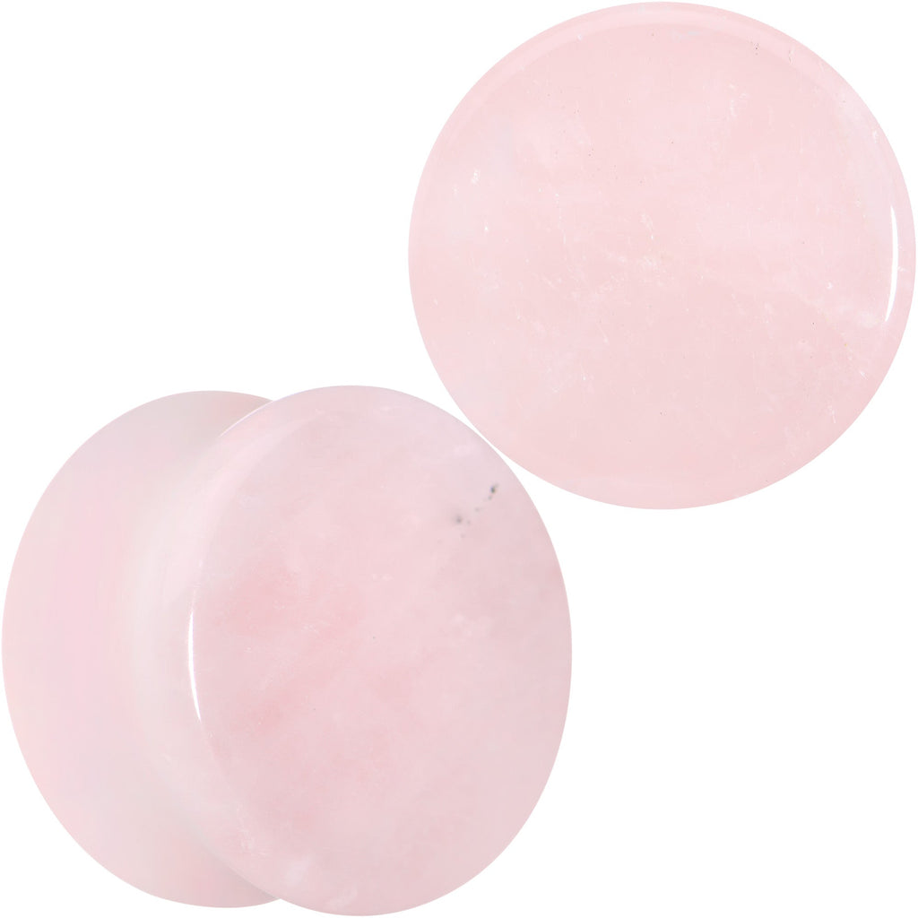BodyCandy Pink Rose Quartz Round Double Flare Plug Set — lifestyle context