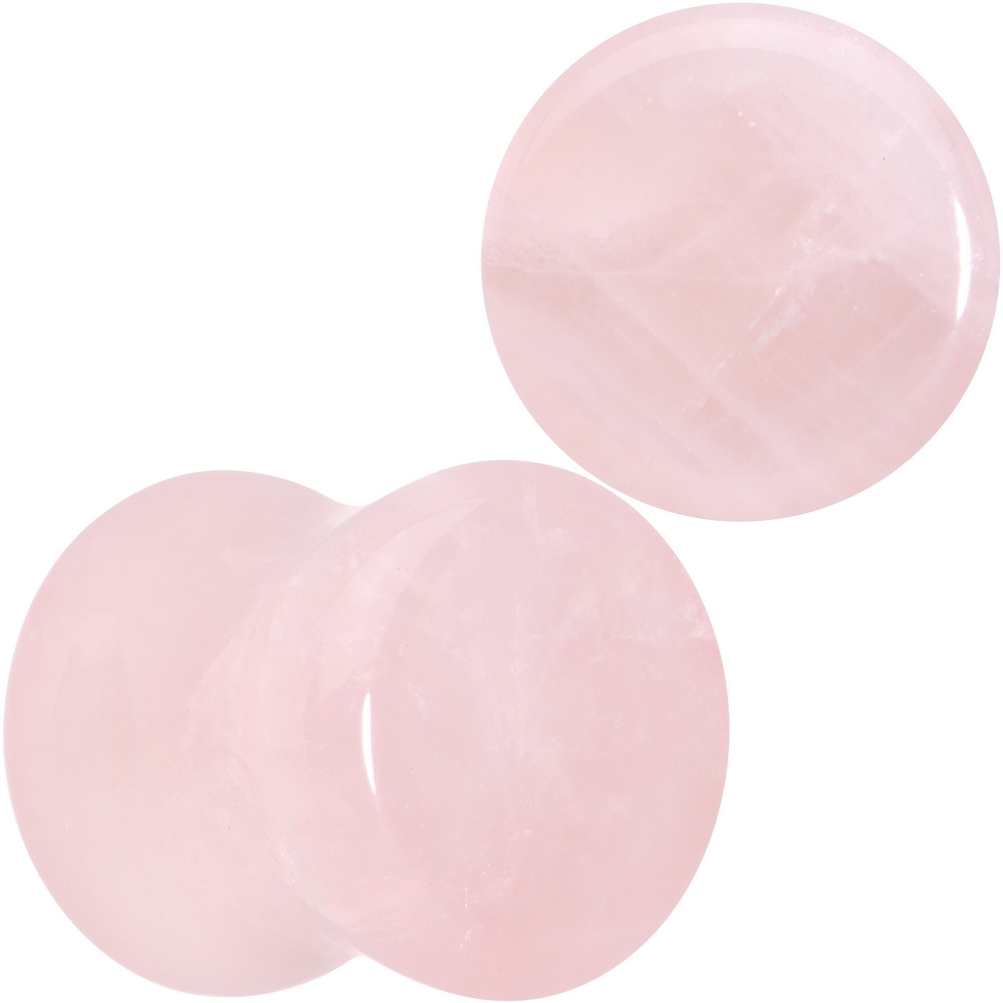 BodyCandy Pink Rose Quartz Round Double Flare Plug Set — packaging