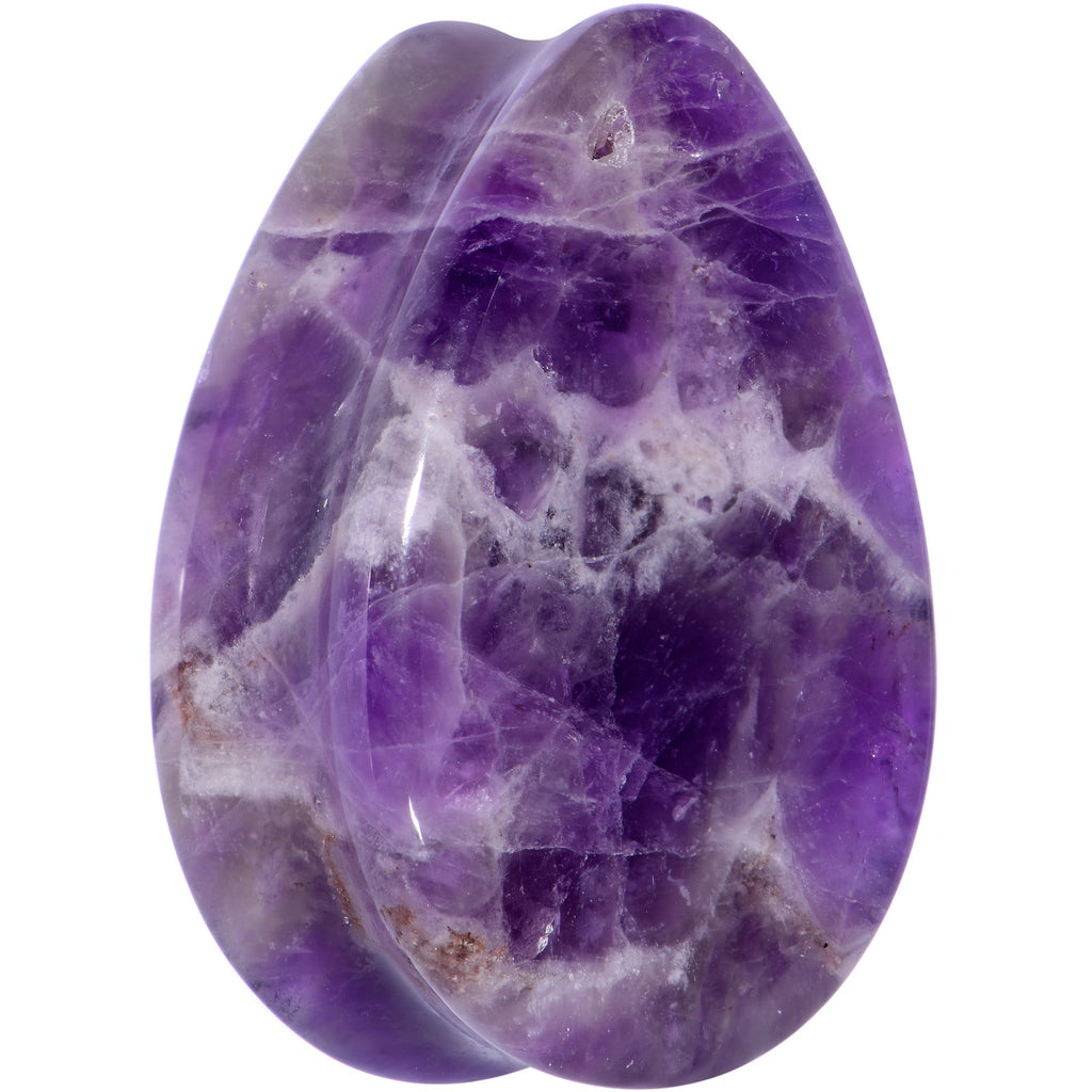 BodyCandy Purple Amethyst Stone Drop Saddle Plug Set — lifestyle context