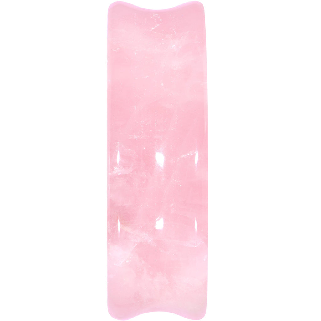 BodyCandy Pink Rose Quartz Drop Saddle Plug Set — side view