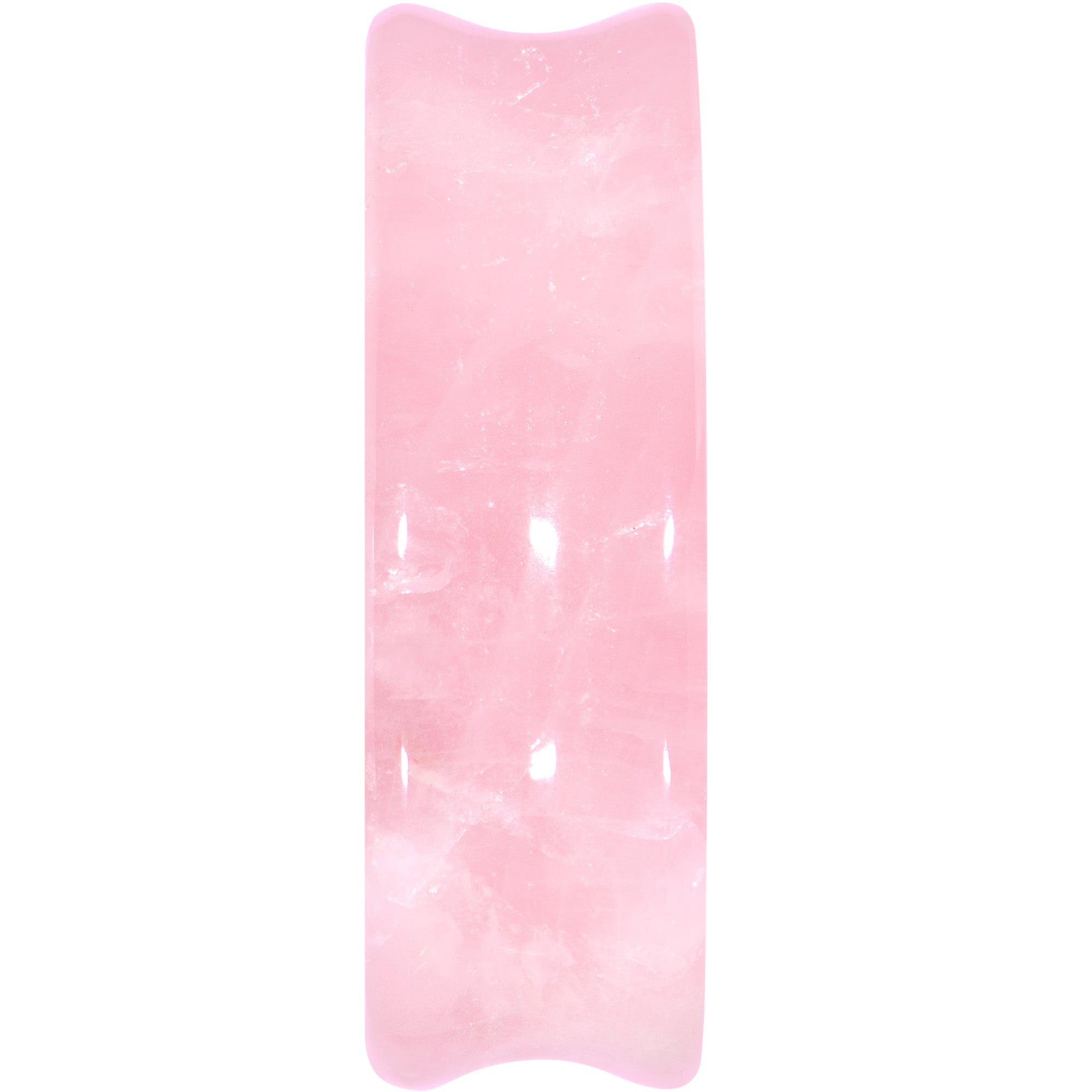 BodyCandy Pink Rose Quartz Drop Saddle Plug Set — side view