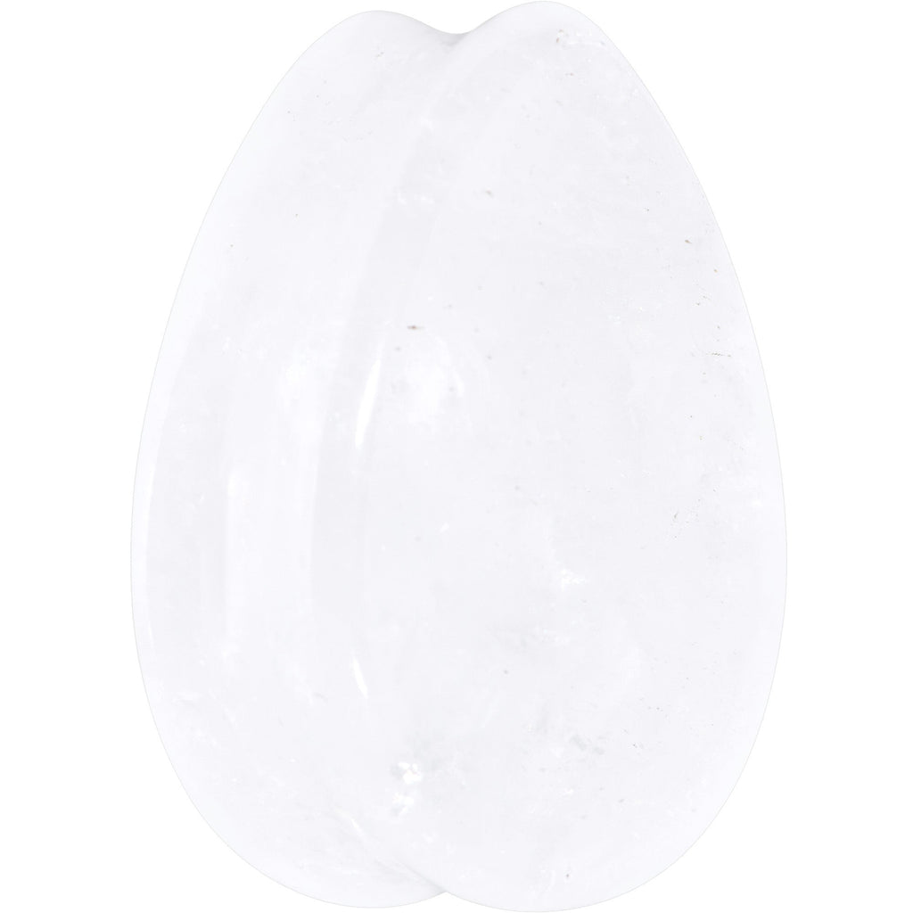 BodyCandy White Cloudy Quartz Drop Saddle Plug Set — lifestyle context