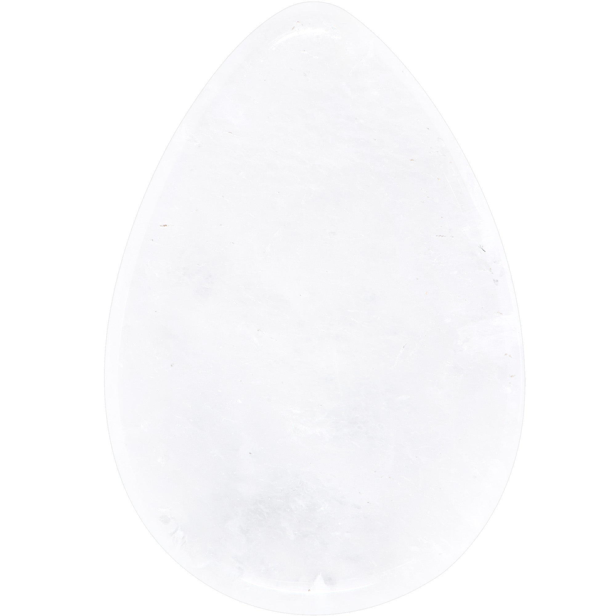 BodyCandy White Cloudy Quartz Drop Saddle Plug Set — side view