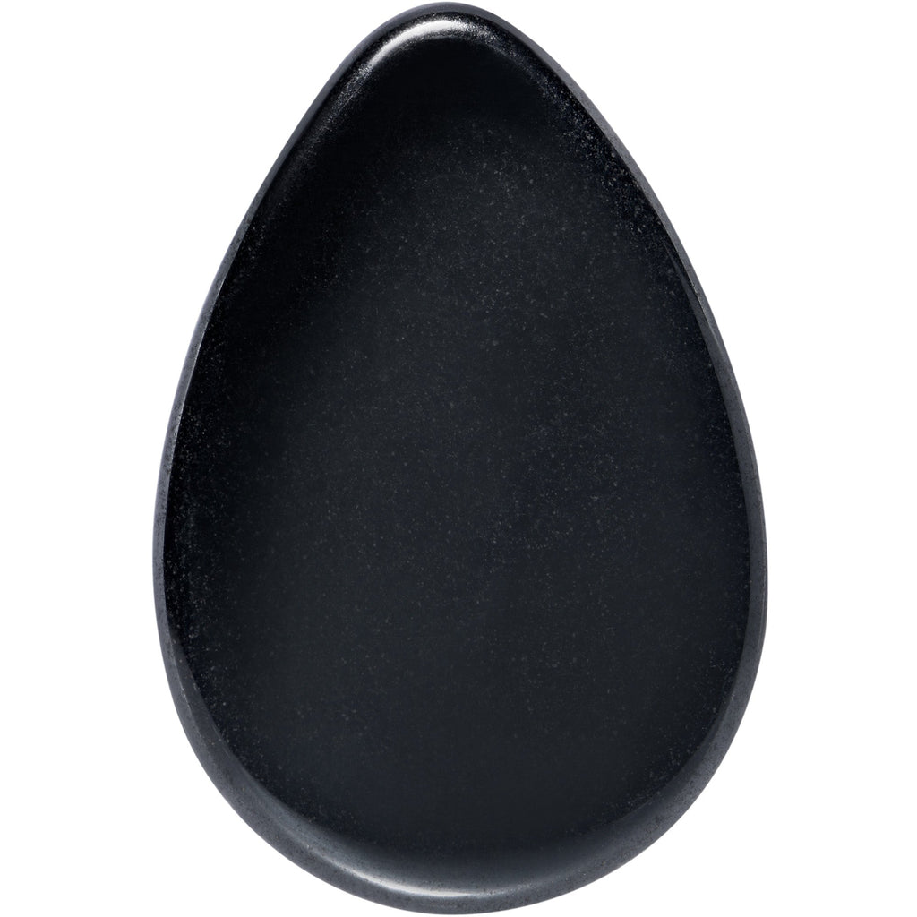 BodyCandy Black Hematite Stone Drop Saddle Plug Set — side view