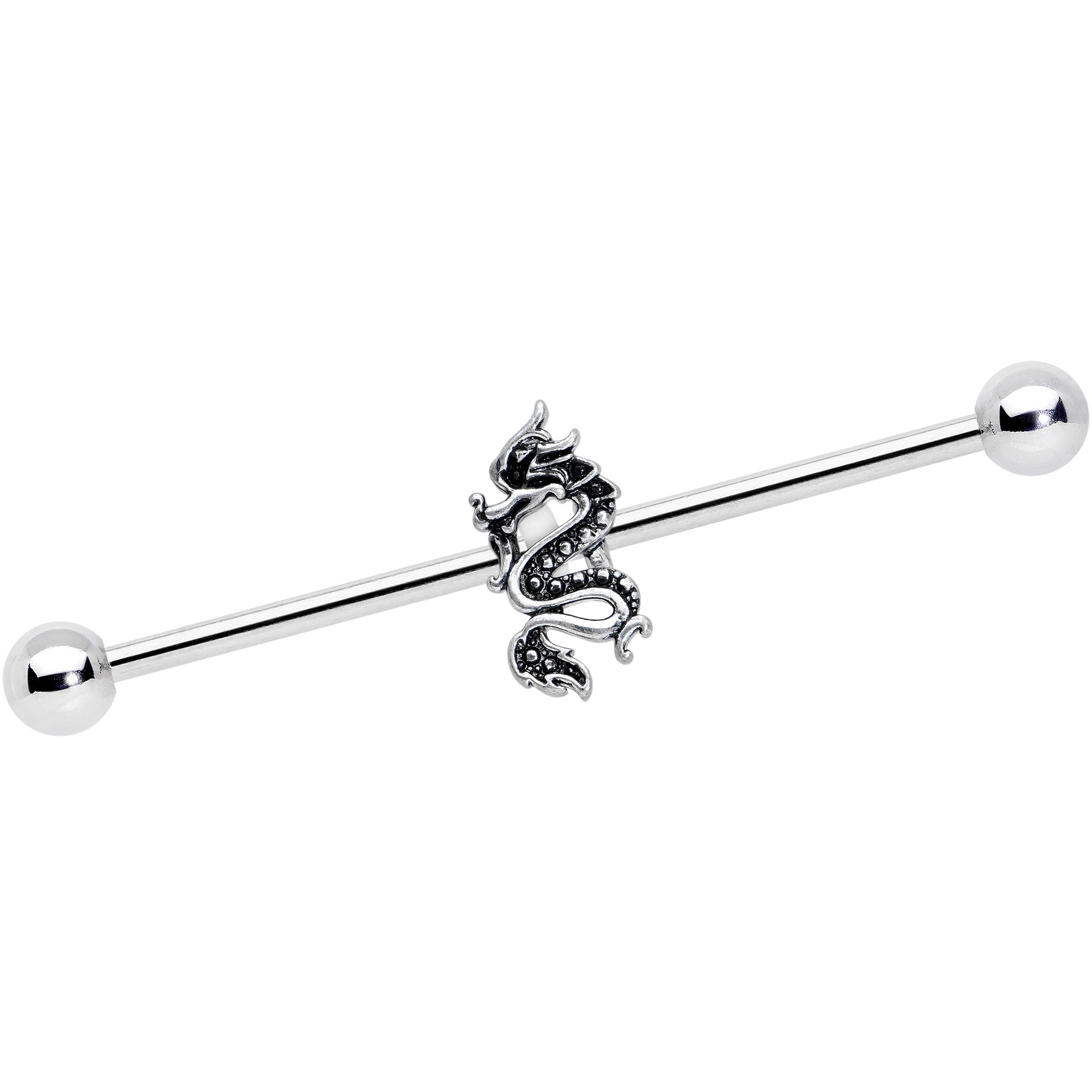 BodyCandy 14G Regal Medieval Dragon Industrial Barbell 38mm — main product shot