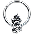 BodyCandy 16G 3/8 Regal Medieval Dragon Hinged Segment Ring — main product shot