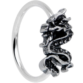 20G 5/16 Regal Medieval Dragon Nose Hoop
