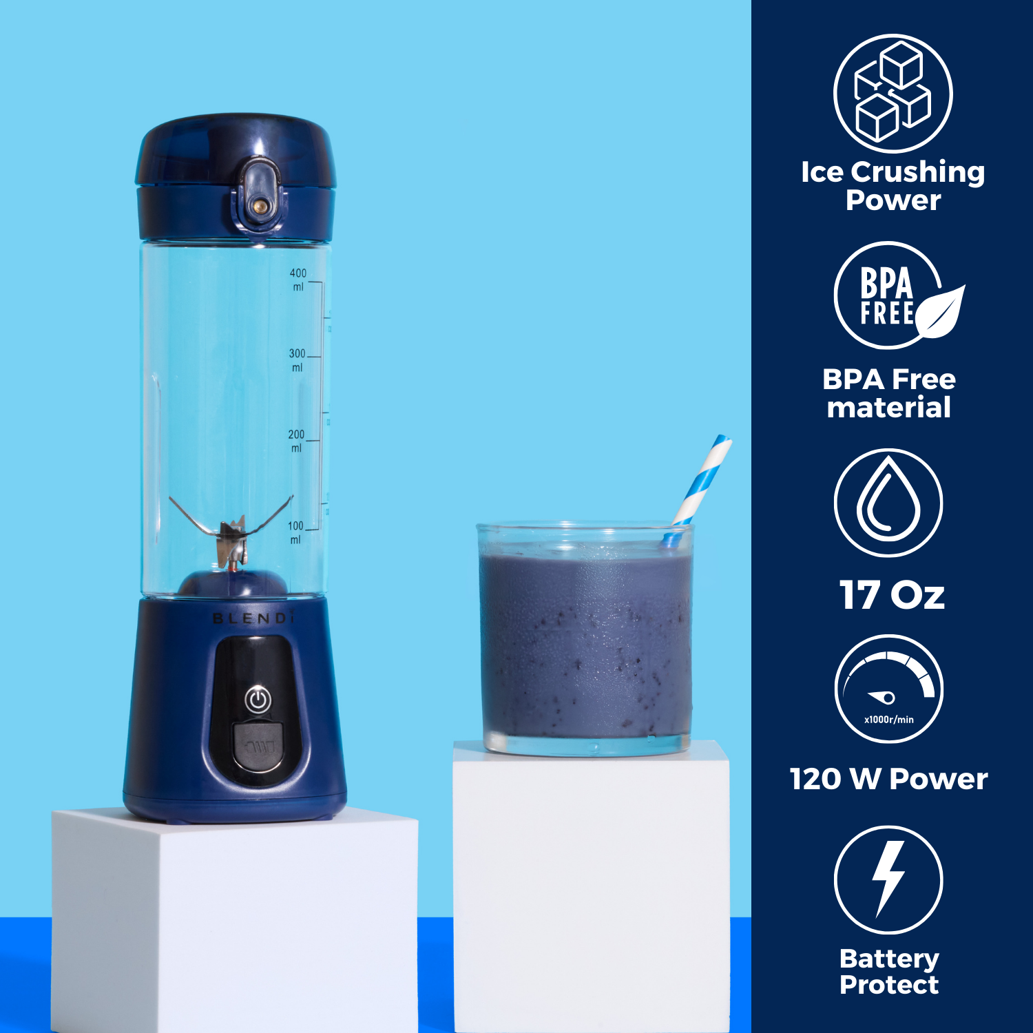 USA Pro+ Ice Crushing Portable Blender – BLENDi, view 9