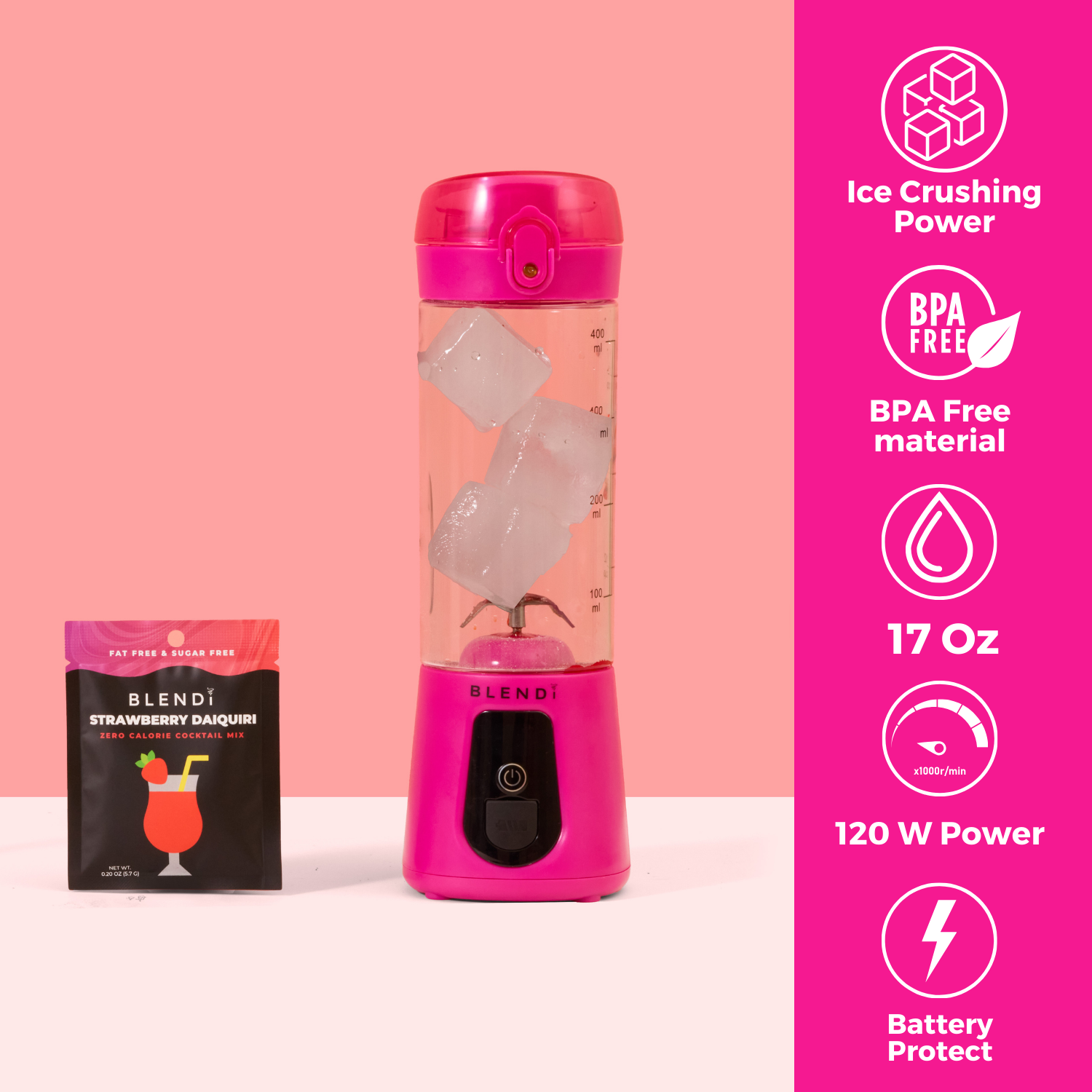 Pro+ Ice Crushing Portable Blender (17oz) – BLENDi, view 16