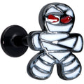 BodyCandy 16G 5/16 Black Red Eye Mummy Halloween Labret Monroe Tragus — main product shot