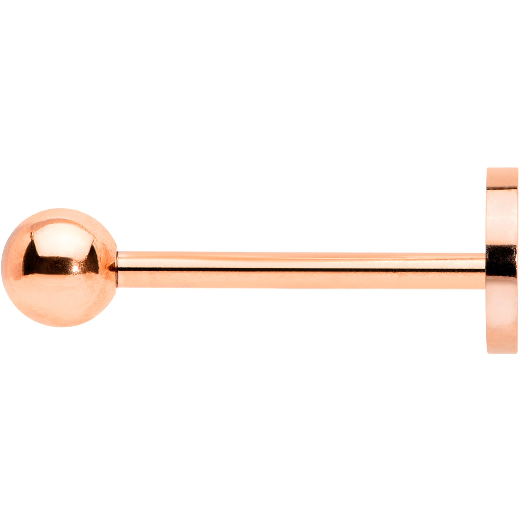 BodyCandy Rose Gold Tone Talking About Peace Sign Barbell Tongue Ring — lifestyle context