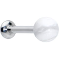 BodyCandy 16G 5/16 Elegant White Howlite Internally Threaded Labret Tragus — main product shot