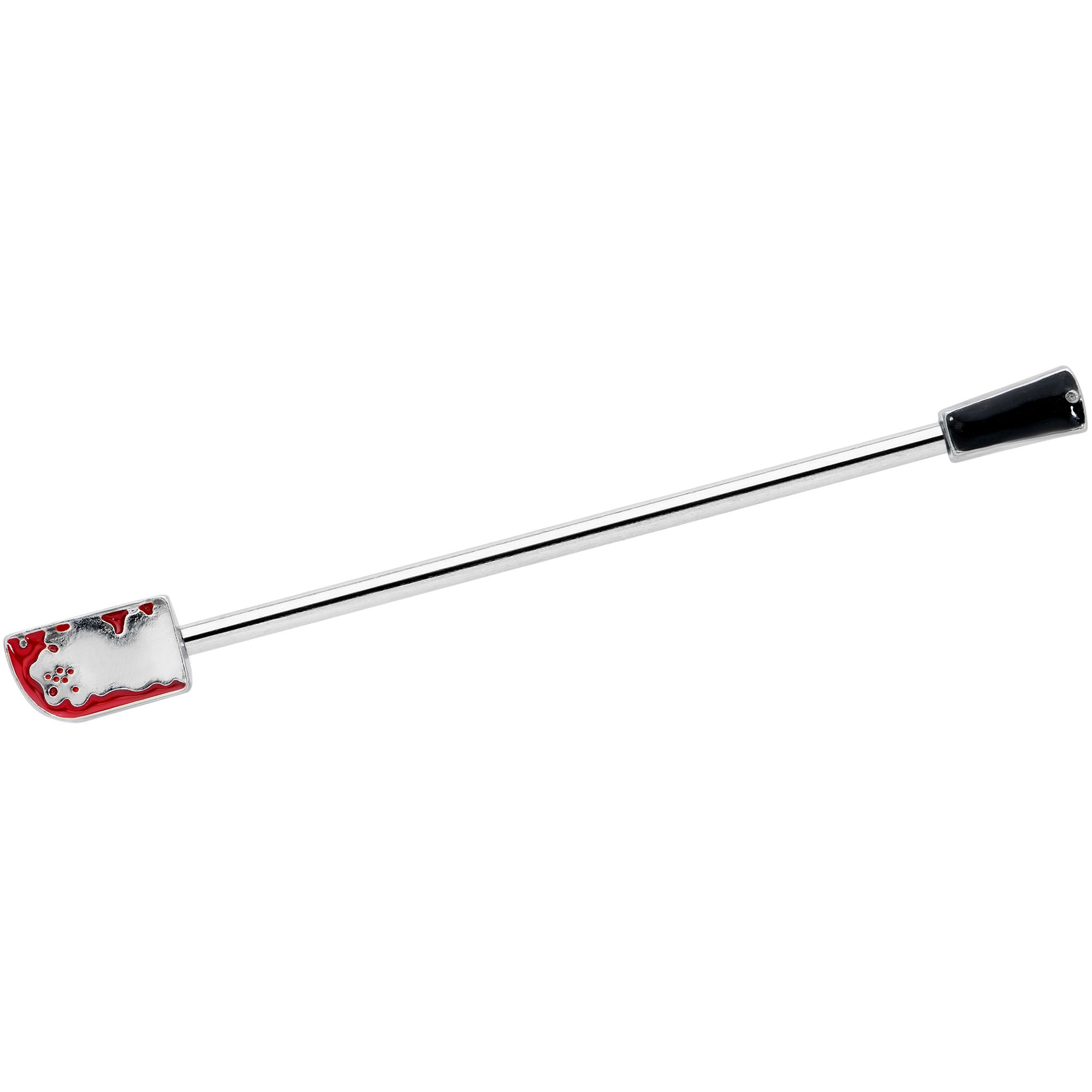 BodyCandy 14G Bloody Axe Halloween Industrial Barbell 38mm — main product shot