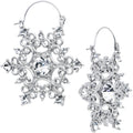 BodyCandy Clear Gem Festive Fancy Snowflake Christmas Tunnel Plug Earrings — main product shot
