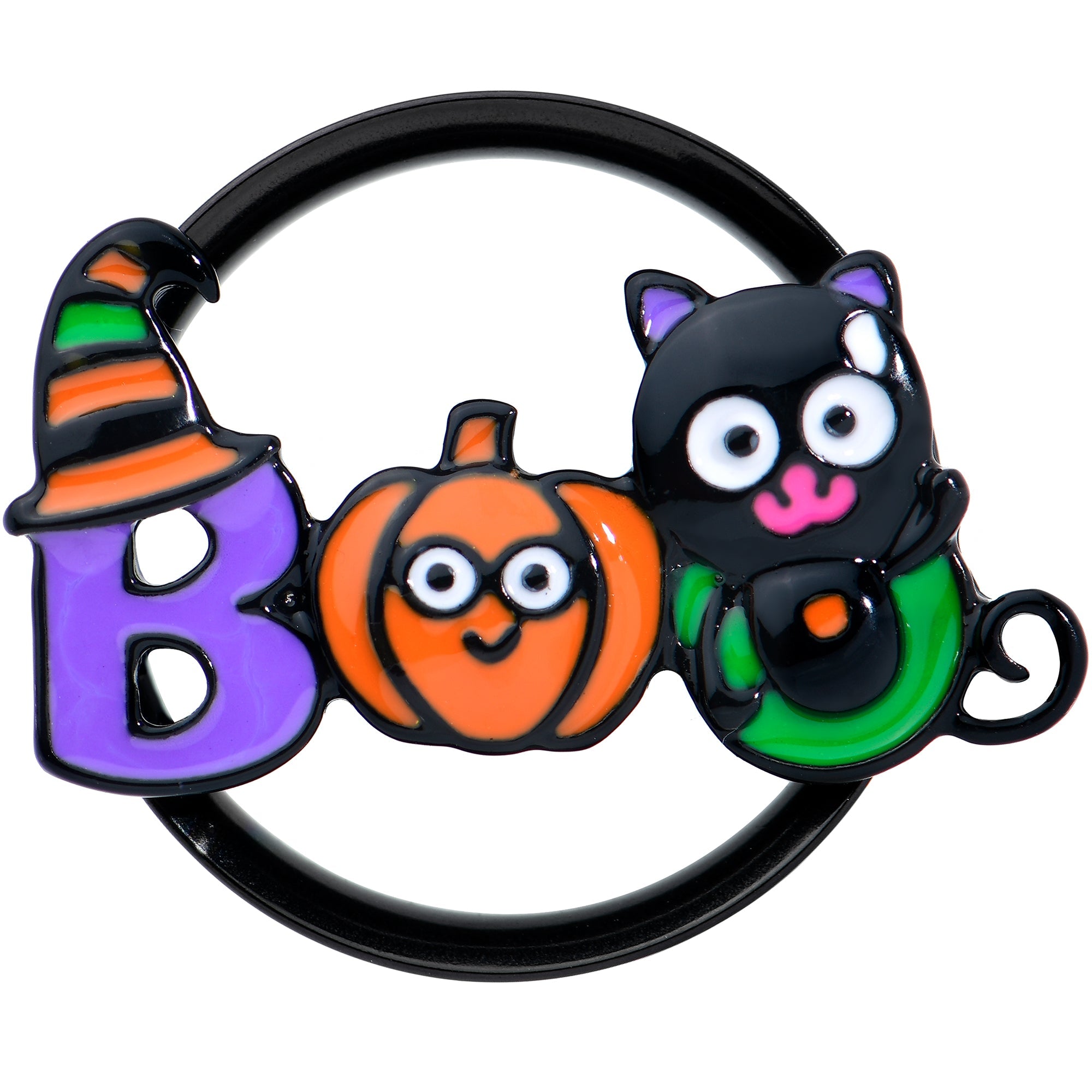 BodyCandy Black Boo Party Halloween Tunnel Plug Set — lifestyle context