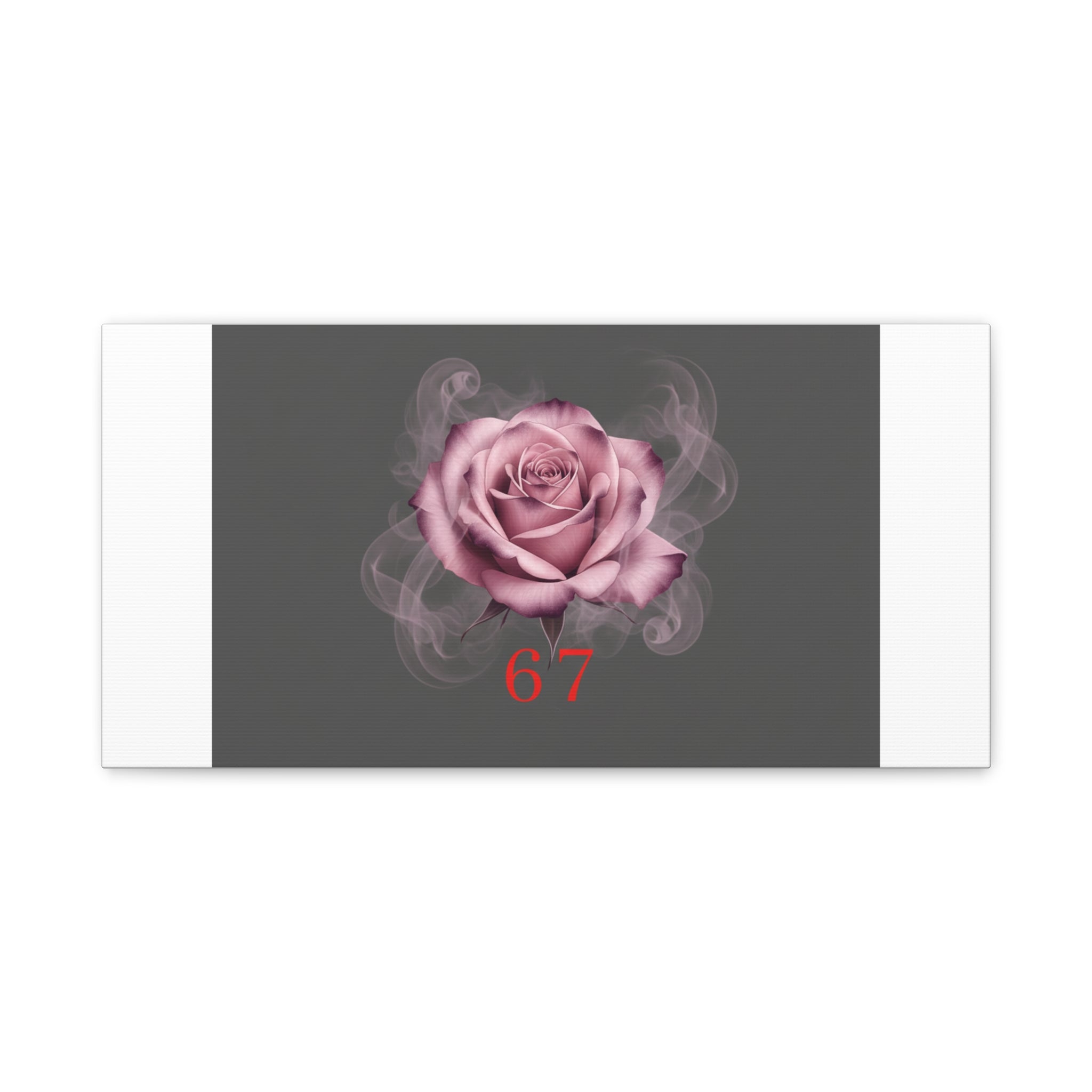 6 7 Valentine's Canvas | Viral Gothic Rose Wall Art | 6 7 Meaning Dark Romance