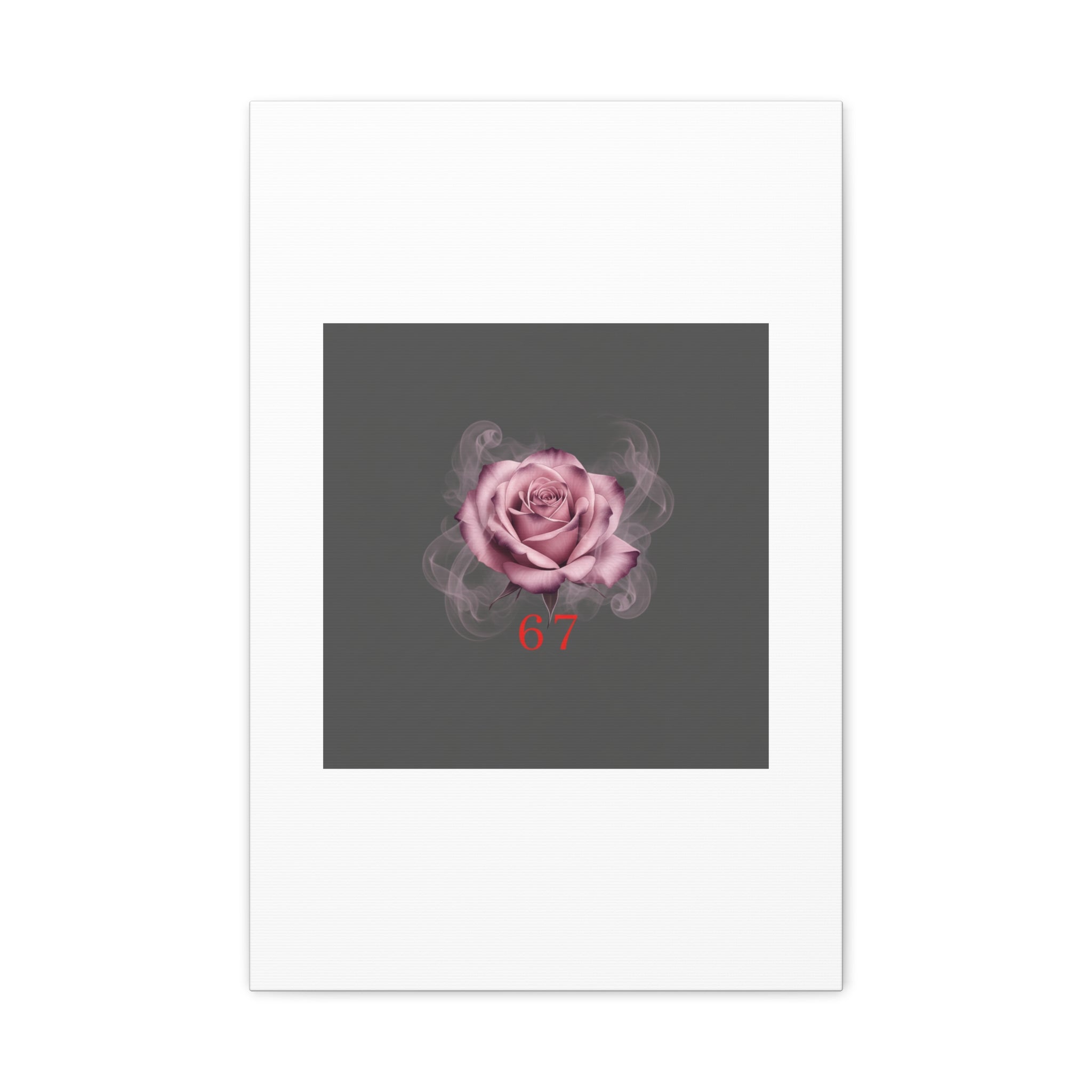 6 7 Valentine's Canvas | Viral Gothic Rose Wall Art | 6 7 Meaning Dark Romance