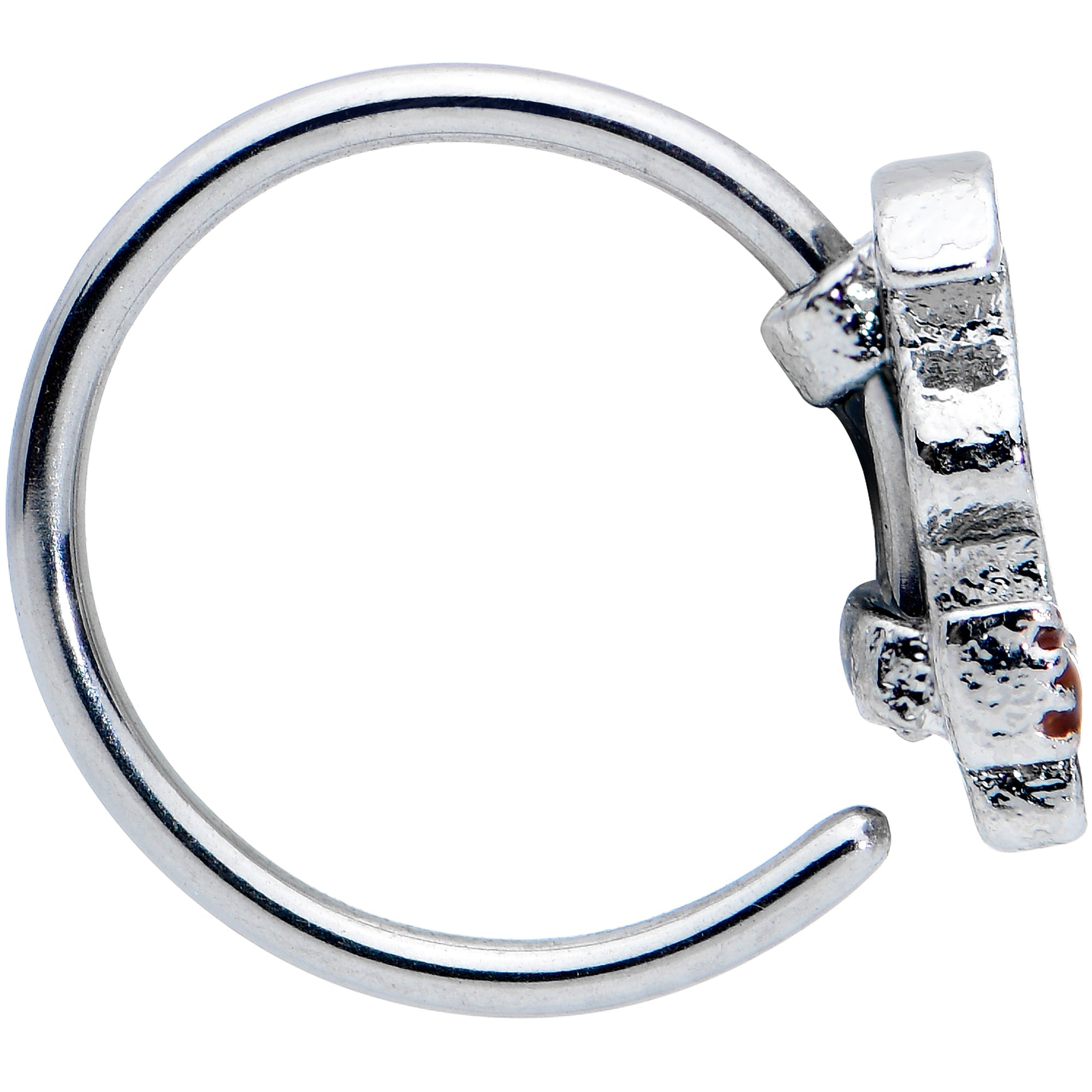 BodyCandy 20G 7mm Witch Hat Ghost Halloween Nose Hoop — lifestyle context