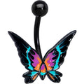 BodyCandy Black Sunset Butterfly Belly Ring — main product shot