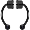 BodyCandy Black Magnetic Septum Ring Horseshoe Non-Pierced Fake Nose Ring — main product shot