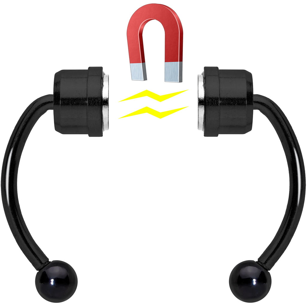 BodyCandy Black Magnetic Septum Ring Horseshoe Non-Pierced Fake Nose Ring — lifestyle context