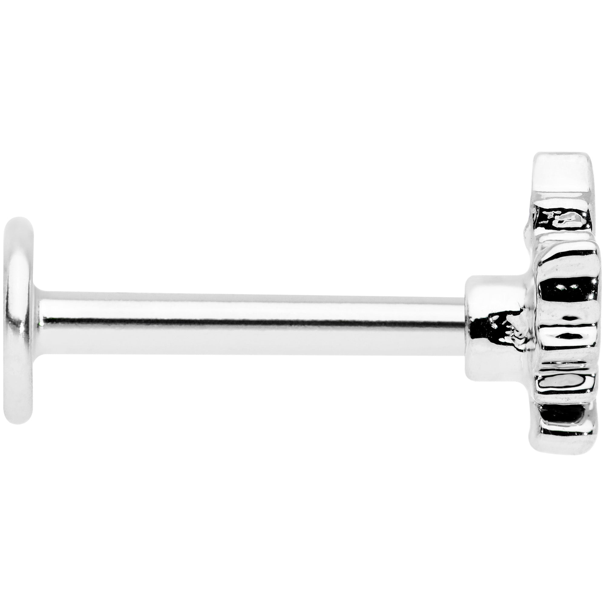 BodyCandy 16G 5/16 Autumn White Maple Leaf Labret Monroe Tragus — lifestyle context