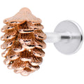 BodyCandy 16G 5/16 Autumn Pine Cone Labret Monroe Tragus — main product shot