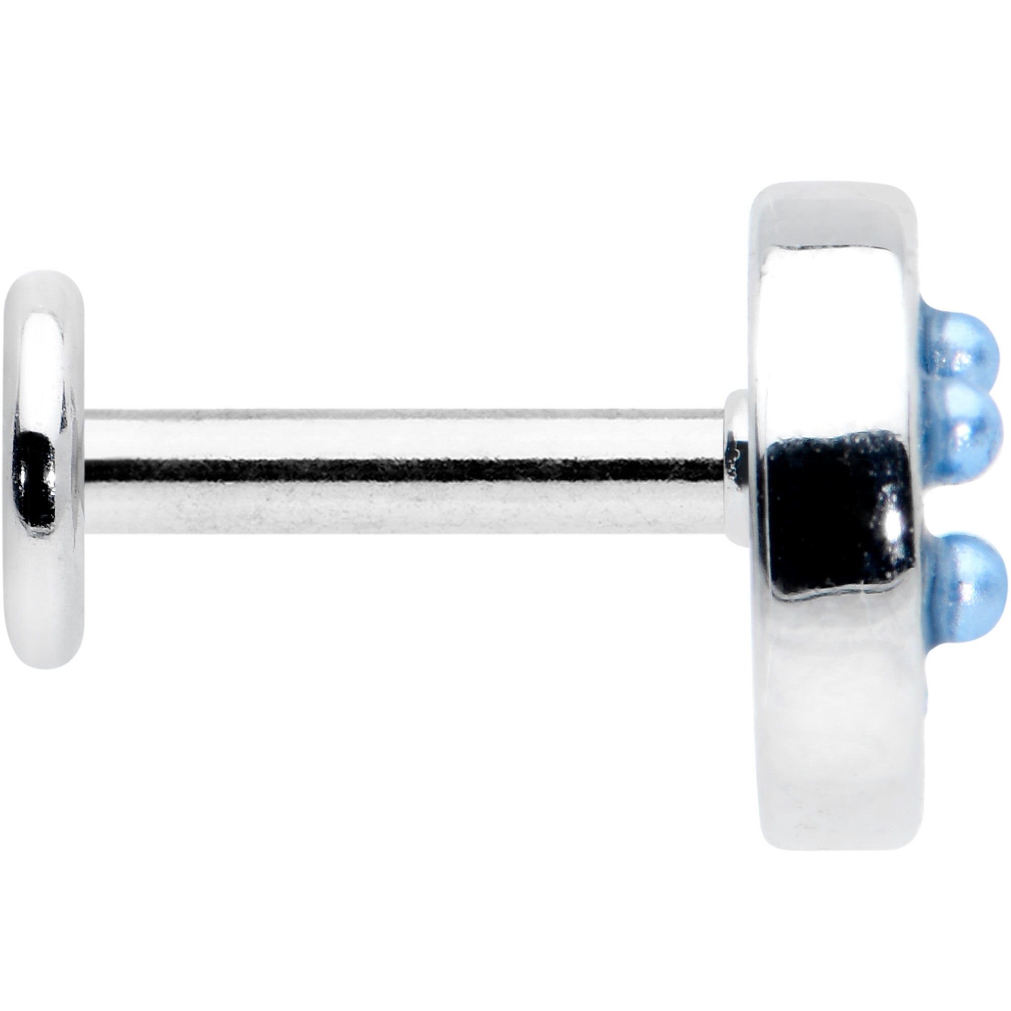 BodyCandy 16G 1/4 Blue Gem Geometric Blues Pattern Labret Monroe Tragus — lifestyle context