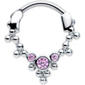 BodyCandy 16G 5/16 Pink CZ Gem Princess Cartilage Clicker — main product shot
