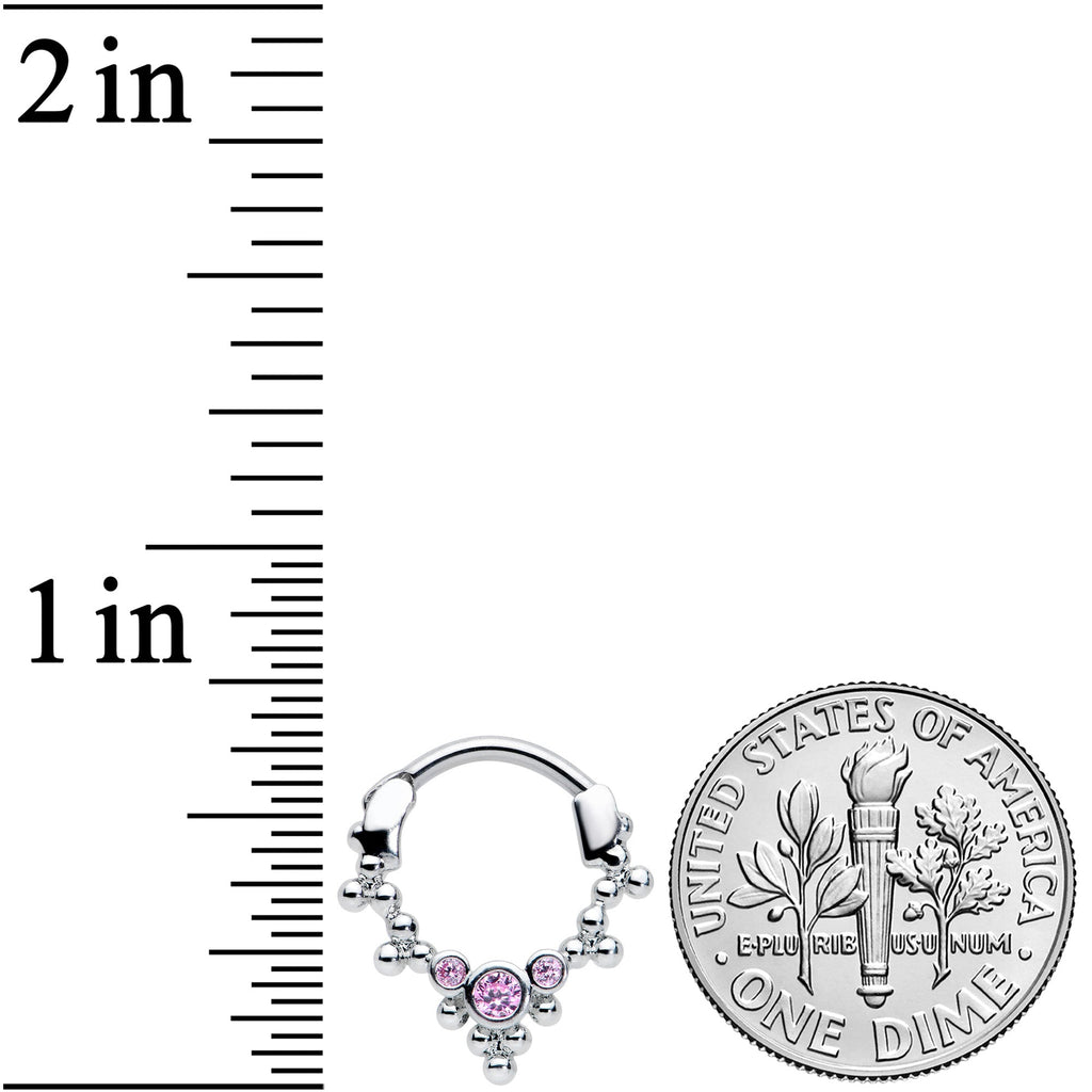 BodyCandy 16G 5/16 Pink CZ Gem Princess Cartilage Clicker — lifestyle context