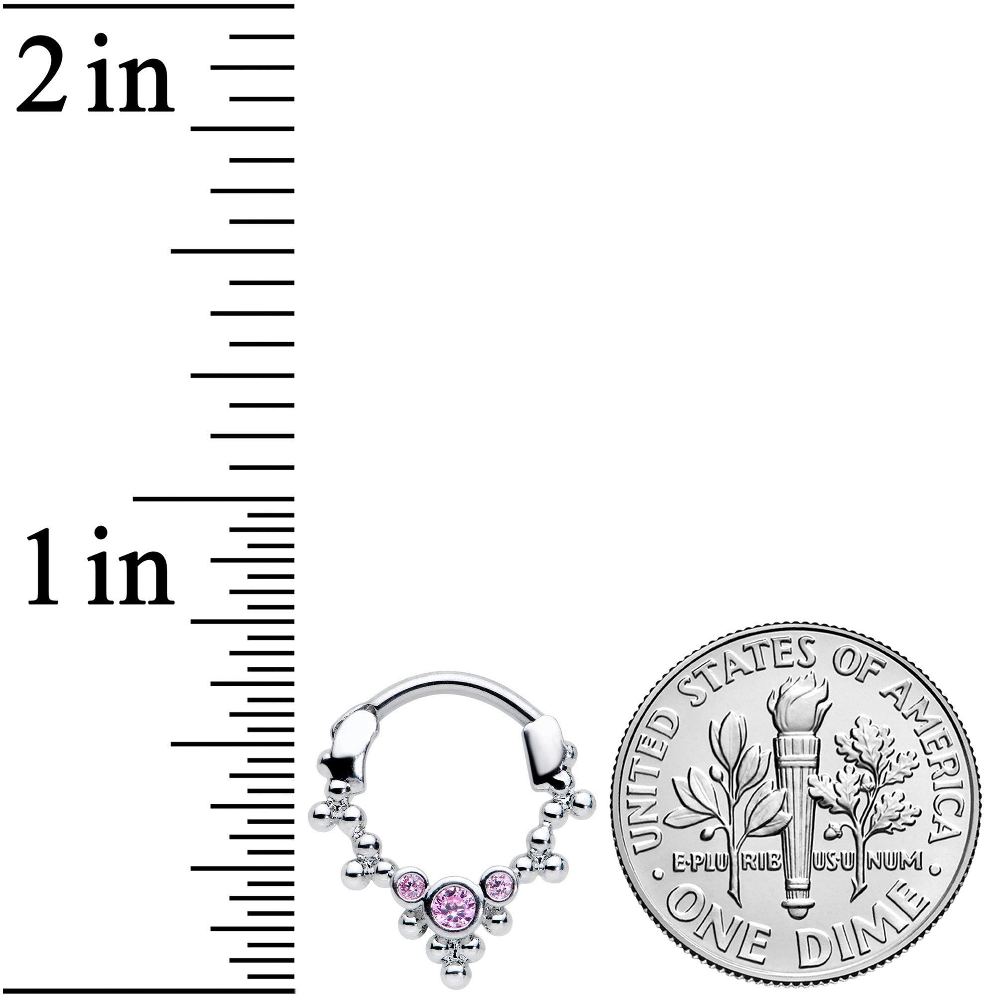 BodyCandy 16G 5/16 Pink CZ Gem Princess Cartilage Clicker — lifestyle context