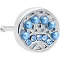 BodyCandy 20G 1/4 Blue Gem Geometric Blues Nose Bone — main product shot