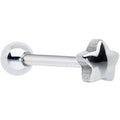 BodyCandy Simple Star Top Barbell Tongue Ring — main product shot