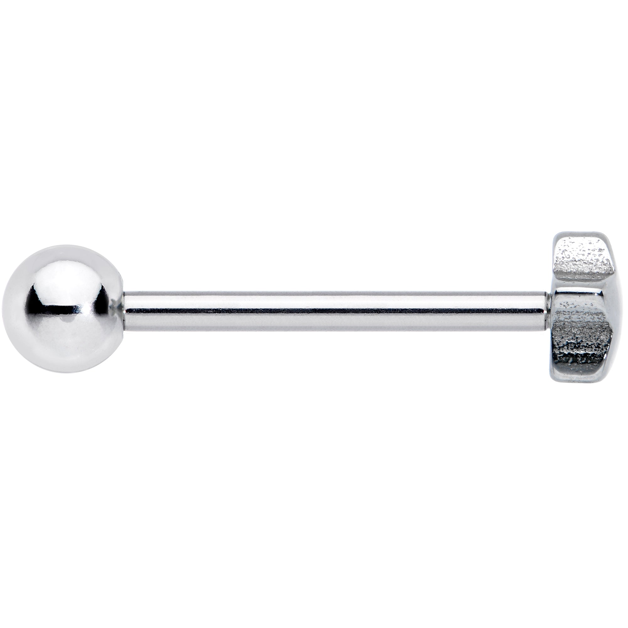 BodyCandy Simple Star Top Barbell Tongue Ring — lifestyle context