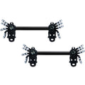 BodyCandy 14G 1/2 Clear Gem Black Skull Spider Halloween Nipple Ring Set — main product shot
