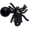 BodyCandy 16G 1/4 Yellow Gem Black Spider Halloween Cartilage Tragus Earring — main product shot