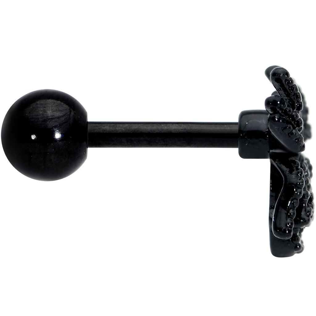 BodyCandy 16G 1/4 Yellow Gem Black Spider Halloween Cartilage Tragus Earring — lifestyle context