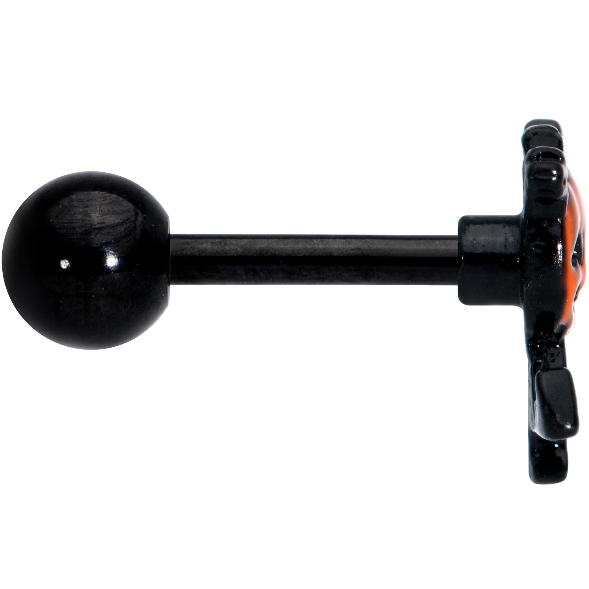 BodyCandy 16G 1/4 Black Dancing Skeleton Pumpkin Halloween Cartilage Tragus — lifestyle context