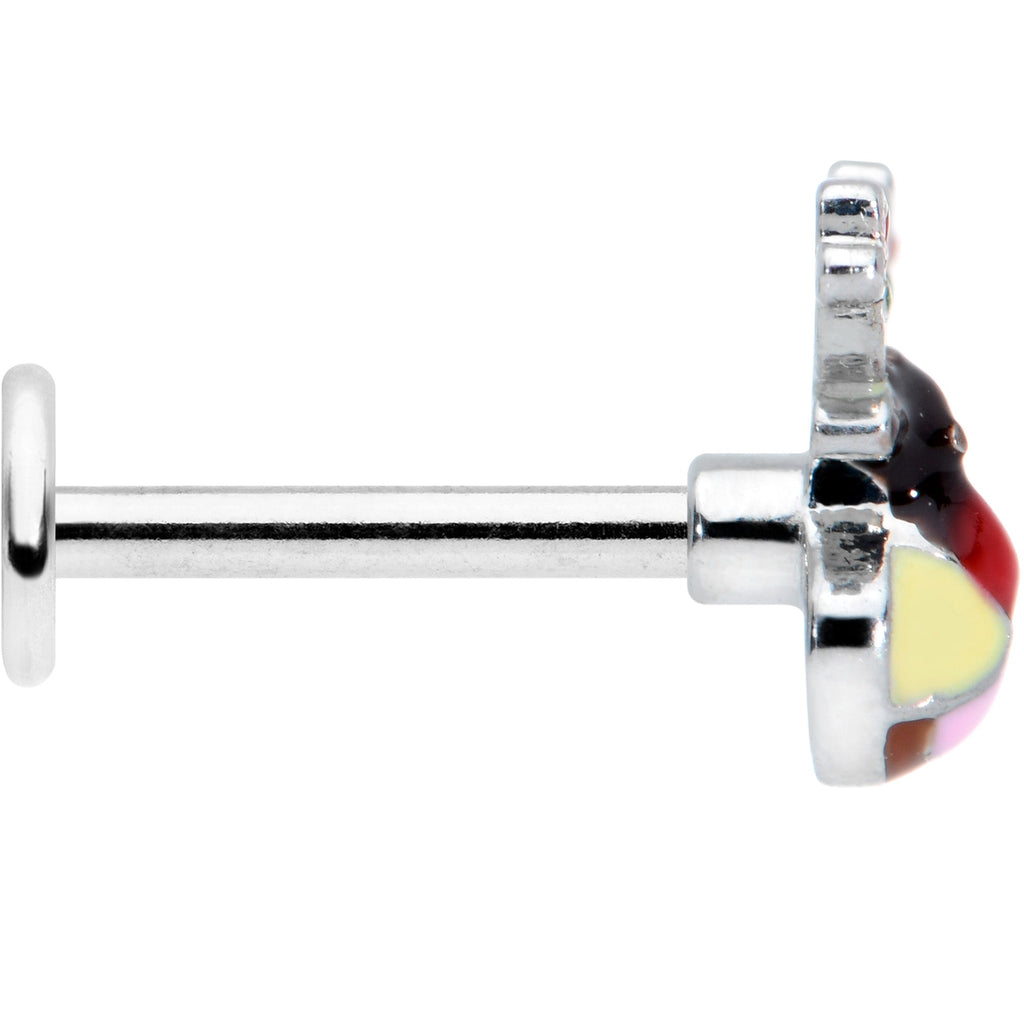 BodyCandy 16G 5/16 Colorful Reindeer Christmas Labret Monroe Tragus — lifestyle context