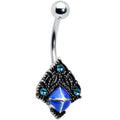 BodyCandy Blue Gem Rococo Blues Elegant Belly Ring — main product shot