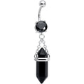 BodyCandy Black Onyx Stone Stone Hippie Dangle Belly Ring — main product shot